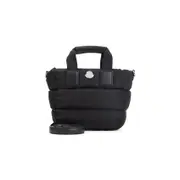 [Moncler] Moncler-Black Micro Caradoc Polyamide Shoulder Bag-Donna OS OS