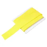 Double Fold Bias Tape 1 Inch x 6 Yards Satin Pre-fold Tape Yellow