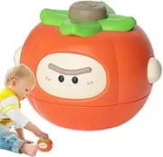 Rotating Top Toy - Cartoon Fruit Fidget Table Spinners,Educational Preschool Learning Activity, Interactive Balance Desktop Toy for Classroom School Kindergarten Home