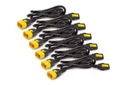APC by Schneider Electric Power Interconnect Cord - 1.20 m - For PDU - IEC 60320 C13 / IEC 60320 C1410 A - Black - 6 Pcs
