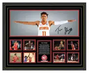Trae Young Wings Atlanta Hawks NBA Signed Limited Edition Framed Memorabilia