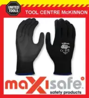 MAXISAFE BLACK KNIGHT SUB-ZERO WARM WINTER ACRYLIC WOOL LINED WORK GLOVES – L