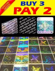 245 TAMPER PROOF HOLOGRAM SECURITY STICKER VOID IF REMOVED 0.8X0.8 INCH - 2X2CM