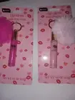 LIP GLOSS W/POMPOM SET OF 2