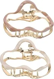 2pcs Cloud Hair Claw Clips Durable Metal Plated Fashion Hair Accessories for Secure Half Up Styles Clips