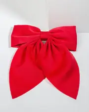 Red Large Bow Hair Clip
