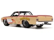 1967 Chevrolet El Camino Brown and Beige with Graphics and Tasmanian Devil (Taz)