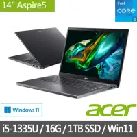 在飛比找momo購物網優惠-【Acer 宏碁】特仕版 14吋輕薄筆電(Aspire 5/