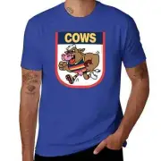 Adelaide Crows AFL Team BBQ Series - Cows Meme T-Shirt 2XL Blue