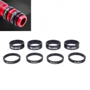 4 pcs 5/10mm Adjustment Aluminum Alloy Bike Fork Washer Stem Headset Spacers===