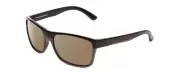 Coyote Twisted Designer Polarized Sunglasses in Matte Black Gun Metal Grey/Brown