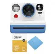 Polaroid Originals Now Viewfinder i-Type Instant Camera (Blue) Bundle with Film