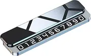 Temporary Parking Number Plate - Sliding Hiding Temporary Display Sign Card for Car Stop | Metal Vehicle Decoration Accessories for Men Women Parking Gadgets