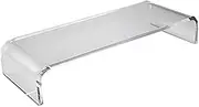 KOMBIUDA Transparent Monitor Stand Riser Ergonomic Height Computer Riser for Desktops Durable Design Reduces Eye and Neck Strain for Laptops and Printers