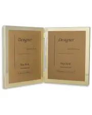 Bey-Berk Mason Gold Plated Double 5"X7" Frame