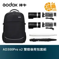 在飛比找蝦皮商城優惠-Godox 神牛 AD300Pro x2 雙燈後背包套組 開