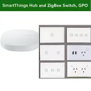 ZigBee Smart Light Switch, Dimmer GPO for SmartThings, Hubitat Google Home Alexa
