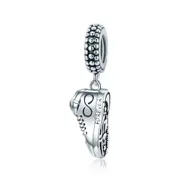 Silver plating Sneakers Shoes Pendant Charm for Women Bracelet