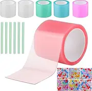 BB Hapeayou Nano Tape Bubbles Kit 6pcs Color Double Sided Tape Elastic Balloon
