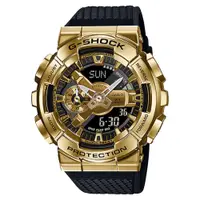 在飛比找PChome24h購物優惠-CASIO 卡西歐 G-SHOCK 重金屬工業風雙顯錶-黑x