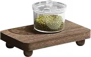 Générique Decorative Shelf Home, Stackable Storage Holder Photo Album, Decorative Home Decoration Organizer Rack for Aromatherapy Candle, Perfumes, Sturdy Material Wood