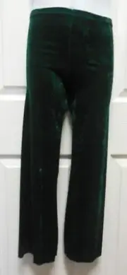 Body Wrappers Crushed stretch VELVET Spande DANCE JAZZ PANTS DANCE GIRLS Green