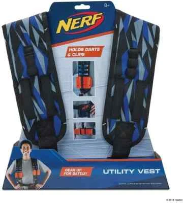 Nerf Elite Gear Up for Battle Utility Vest Blue and Grey