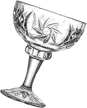 VINTORKY Ice Cream Bowl Dessert Cup Elegant Glass Footed Bowl for Ice Cream Pudding Yogurt Fruit and Snacks for Birthdays Weddings and Special Occasions
