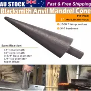 Blacksmith Anvil Mandrel Metal Forming Cone 1" Hardy Tool