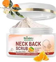 Nutrainix Organics Neck and Back Polishing Scrub | Body & Facial Cleaning Scrub | Skin Polishing Scrub - 50 gm