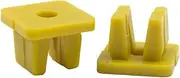 QCLCVBBFGW 30Pcs Fit for Car Fixed Screw Square Round Head Nut Screw Fixed Grommet Clip Yellow Plastic Fastener(NO.2 30PCS)