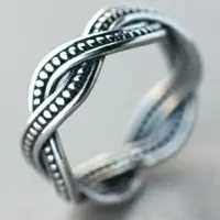 在飛比找樂天市場購物網優惠-925純銀戒指 銀飾-扭線麻花造型獨特簡約百搭母親節生日情人