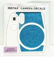 Blue Glitter Decals for Fuji instax Mini 8 Camera Decals sticker Customize