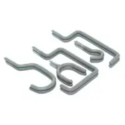 10 Pack Multi-Use Assorted Garage Storage Vinyl Coated Steel Screw-In Hooks