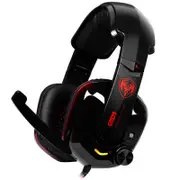 G909 Vibration Virtual 7.1 Surround USB Gaming Headphone Headset With Microphone for PS4 XBOX BLACK COLOR