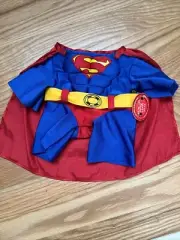 Build A Bear Superman Outfit With Cape - New With Tags