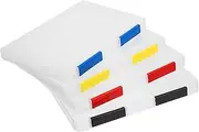 Tofficu 4Pcs Transparent File Storage Box File Organizer for Office Home Stackable Document Container Efficient Desk