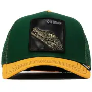 Goorin Trucker Snapback Baseball Hat Cap Oh Snap Crocodile Alligator Gator Green