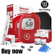 Red Sinocare Diabetes Testing Kit/Blood Glucose Monitor Safe AQ Voice/Glucose