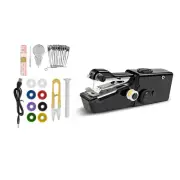 Handheld Mini Sewing Machine Stitch Electric Compact Tool w/ Sewing Kit