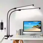 Desk Lamp With Clamp Reading Light 3 Colour Temperatures USB Clip-on Table Lamp