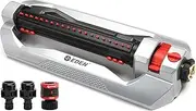 Eden 94116 Heavy Duty Metal 3-Way Oscillating Sprinkler for Large Lawn and Garden W/Quick Connect Starter Set