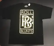 Marc Ecko Unltd Roll Blunts Metallic Weed Pot Joint Smoker's Club LG T-Shirt NEW