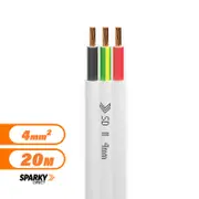 Electra-Cables 4mm Twin & Earth Flat Cable Pvc - 7-085-2ERB - 20mtrs