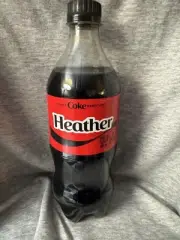 Share a Coke with Heather 2025 Personalized Gift Coca~Cola Bottle 20oz Zero