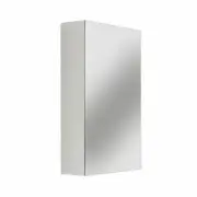 Pencil Edge 450mm Gloss White Shaving Cabinet With Mirror