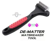DOG Cat Hair Coat 12 Blade MATBREAKER XL Knot MAT Breaker Dematting Razor Tool Y