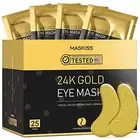 24k Gold Under Eye Patches (25 Pairs), eye mask, Collagen Skin Care Products,