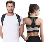 Back Posture Corrector for Women/Men, Adjustable Back Support (Chest 32-43In)