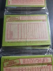 1985 Topps Baseball Rack Pack - Reggie Jackson California Angels #200 on back